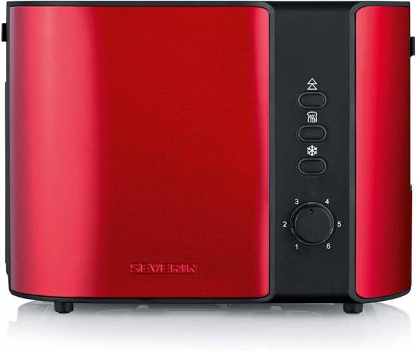 SEVERIN AT 2217 Automatik-Toaster (ca. 800 W, Für 2 Scheiben, Integrierter Brötchen-Röstaufsatz) fir