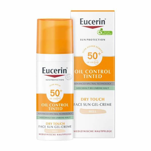 Eucerin® Oil Control Tinted Face Sun Gel-Creme LSF 50+ Hell