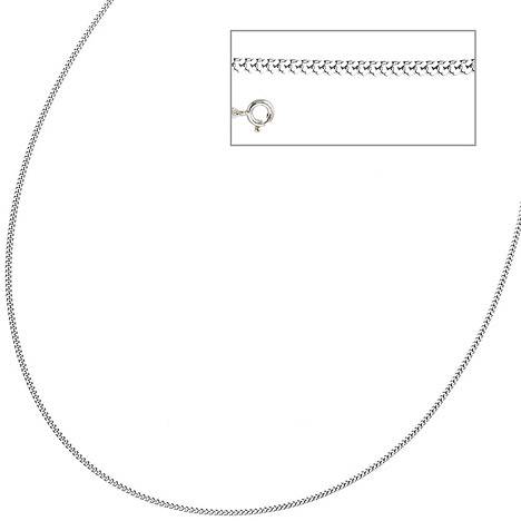 SIGO Panzerkette 925 Sterling Silber 1,7 mm 38 cm Halskette Kette Silberkette