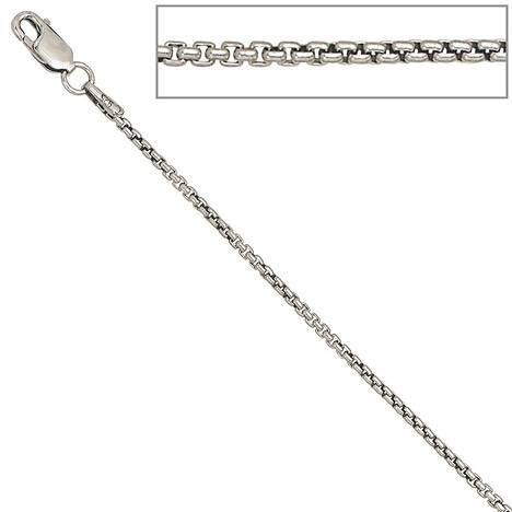 SIGO Venezianerkette 925 Silber 1,6 mm 38 cm Halskette Kette Silberkette Karabiner