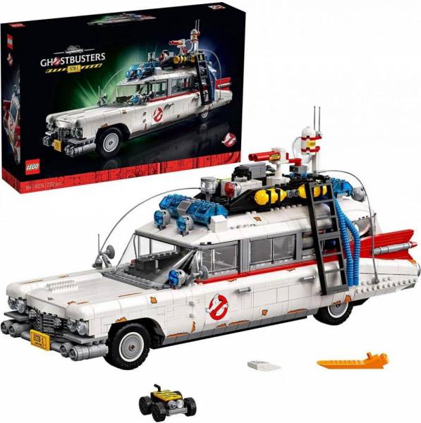 Lego 10274 ghostbusters ecto-1 auto großes set für erwachsene, ausstellungsstück für sammler